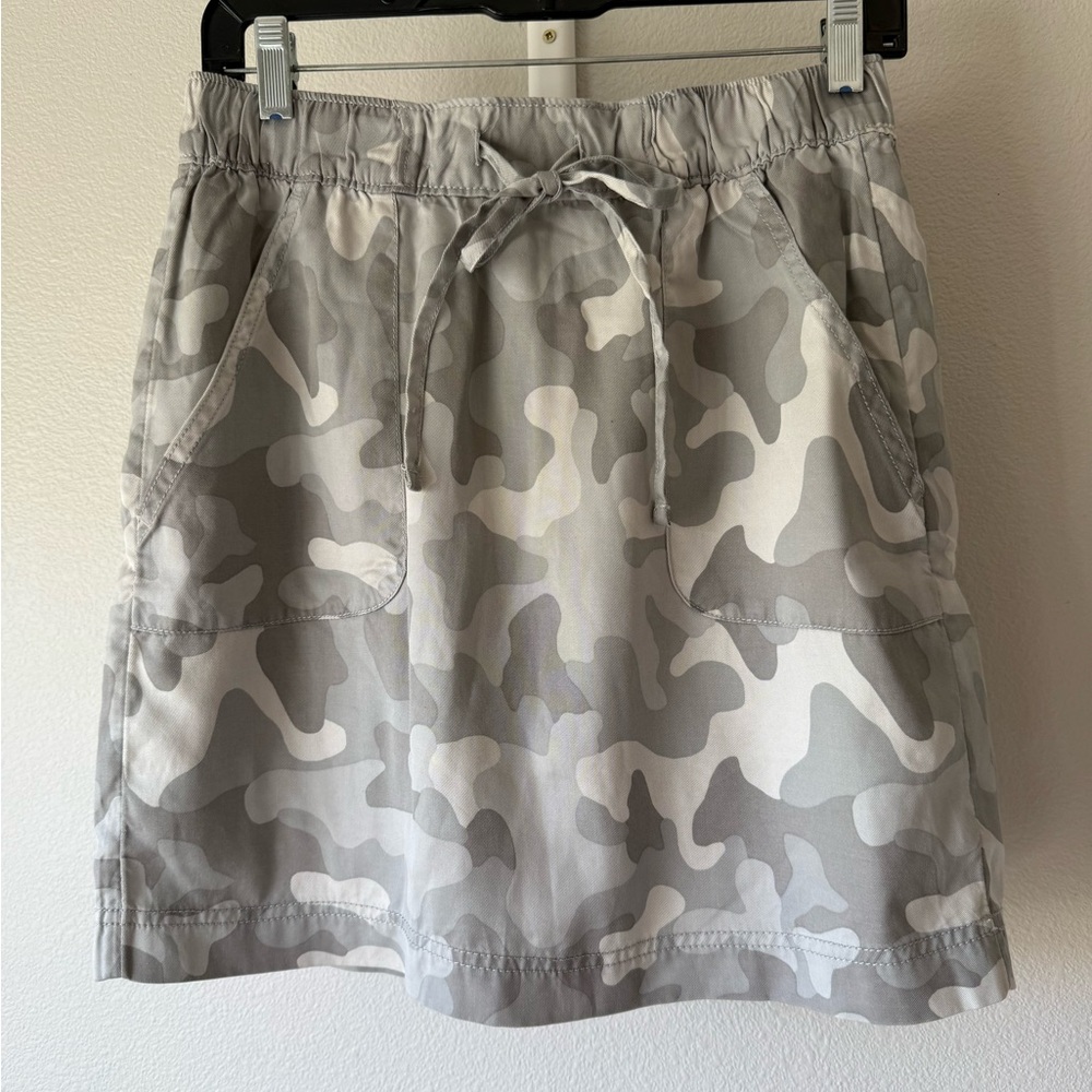 C&C California Gray & White Camo Mini Skirt